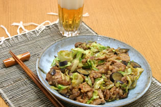 春キャベツと豚肉の味噌炒め07